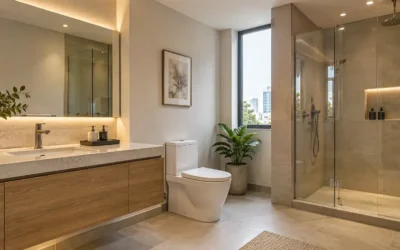 Iluminación y distribución en una Remodelación de Baño en Miraflores